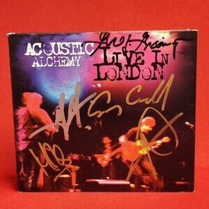 Acoustic Alchemy Live in London 2 Discs CD Signed 2014